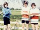 Leeds Wellington CC before an event in Wetherby in 1977 - Pete Chaffer, Nigel Coomber & Ian Green